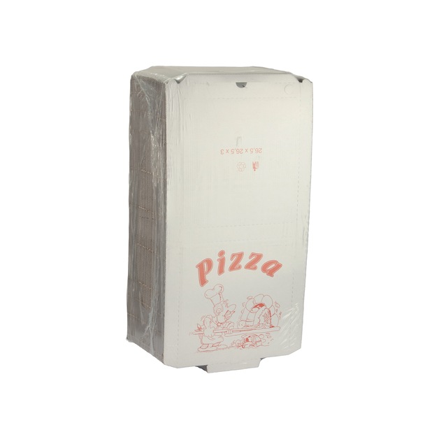 Pizzabox 32,5 x 32,5 x 3 cm, einfärbig 100 Stk.
