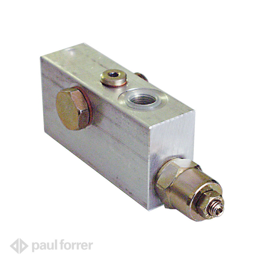Paul Forrer AG - Senkbremsventile, einfachwirkend, mit Hohlschaube