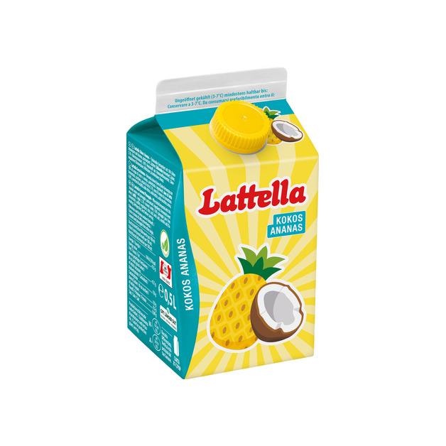 Lattella Lattella Molkedr. 500ml, Kokos Ananas 0,5 l