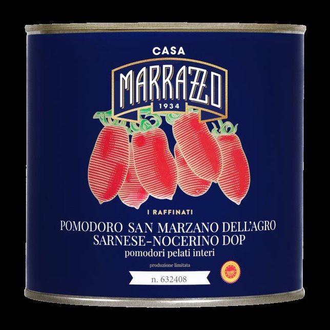 Pelati San Marzano DOP con basilico Casa Marrazzo 2.560 kg.