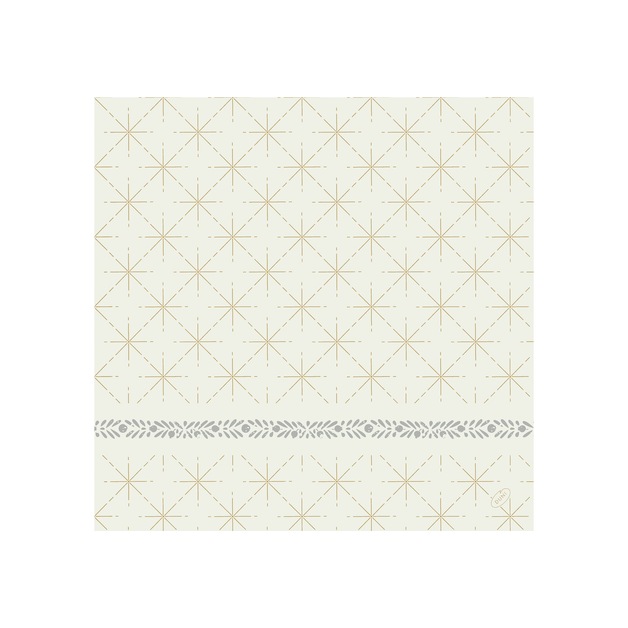 Dunisoft Serviette 40 x 40 cm, 1/4 Falz, Glitter white 60er