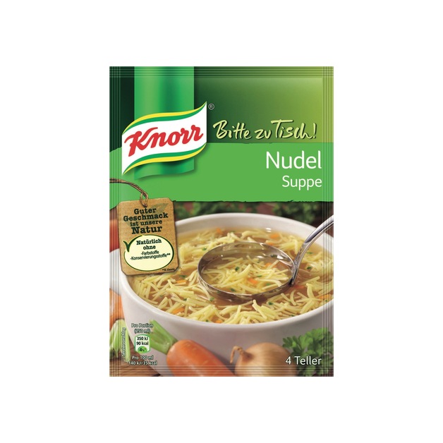 Knorr Bitte zu Tisch Suppe Nudeln