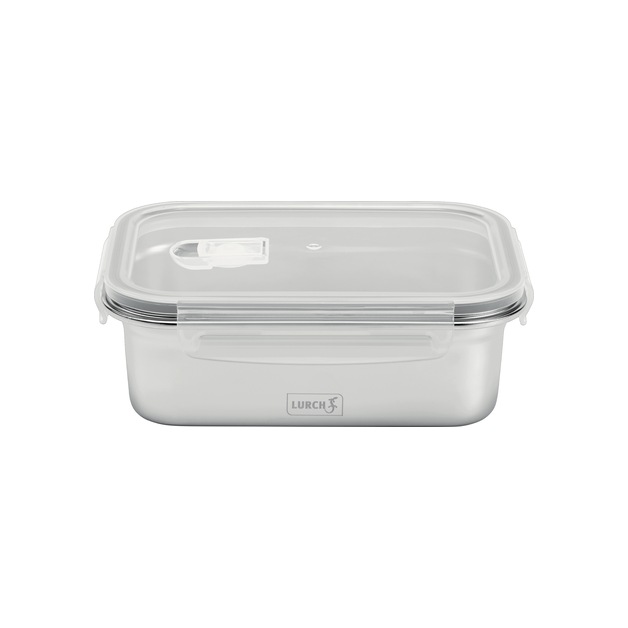 Lurch Lunchbox, Edelstahl luftdicht u. auslaufsicher, spülmaschinengeeignet Inhalt = 1200ml