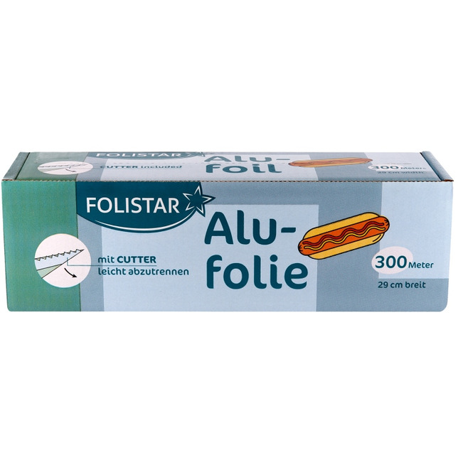 Folistar Alufolie 300m x 290mm Cutterbox