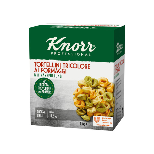 Knorr Tortellini 5kg, Tricolore m. Käse