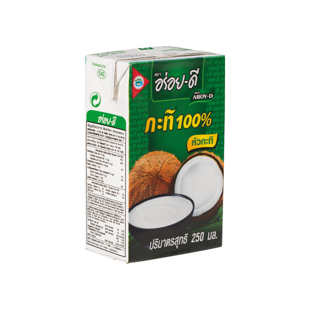 Aroy-D Kokosmilch 70% Kokosanteil - 19% Kokosfettanteil 250 ml