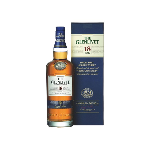 The Glenlivet 18 y single Malt Whisky Schottland / Speyside 0,7 l