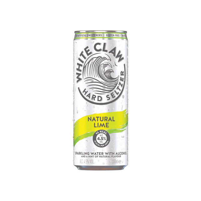 Hard Seltzer Lime 4.5ø White Claw 12x33cl