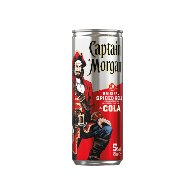 Captain Morgan & Cola 4x250ml