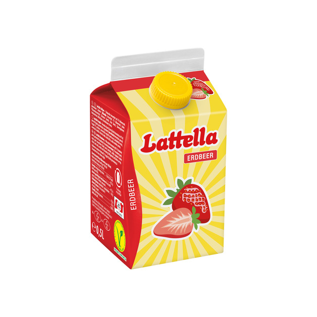 Lattella Lattella Molkedr. 500ml, Erdbeer 0,5 l
