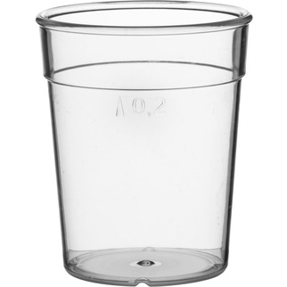 Trinkglas 0,30 lt. /-/ 0,2 lt. klar Poly