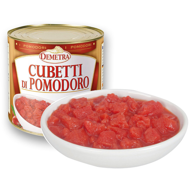 Demetra Tomaten Geschält und Geschnitten 2,5kg