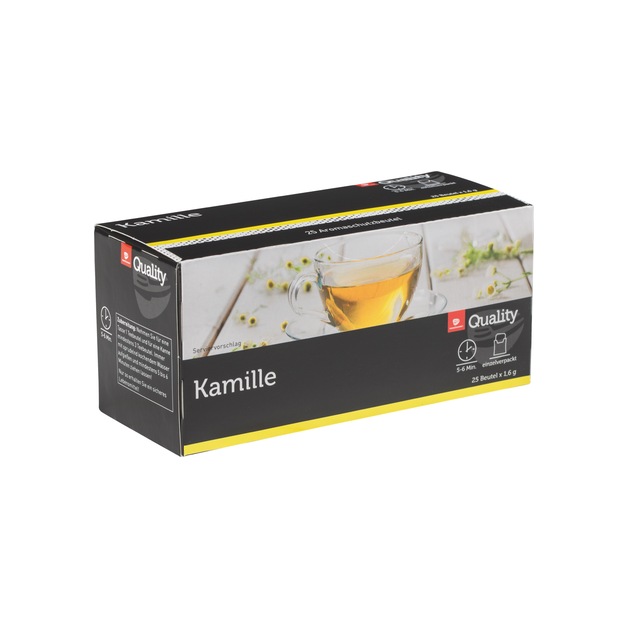 Quality Tee Kamille Tassenportionen im Aromaschutzbeutel 25er