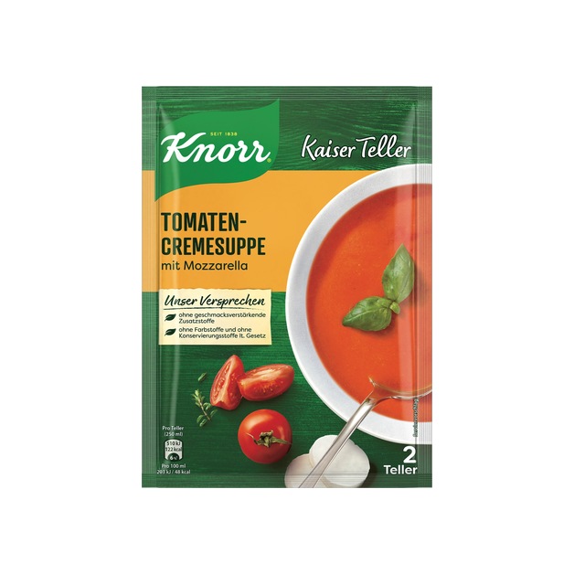 Knorr Kaiser Suppe Tomaten Mozzarella