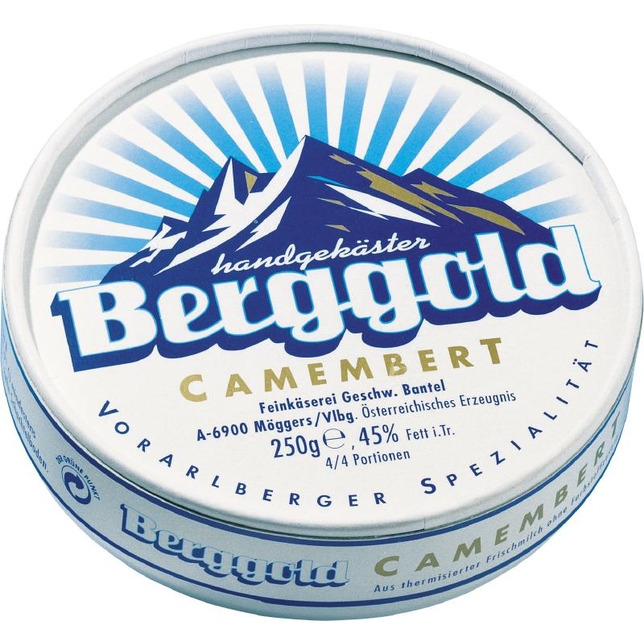Gebrüder Bantel Berggold Camembert 250g 45%FiT.