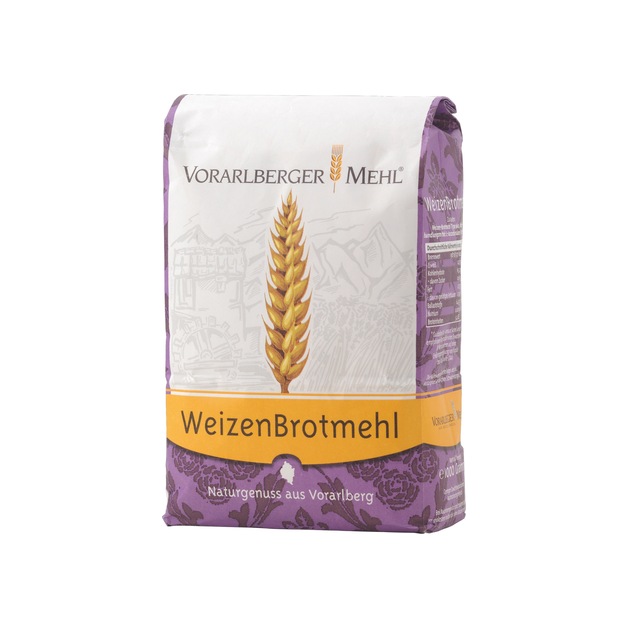 Vorarlberger Weizen Brotmehl T1600 1 kg