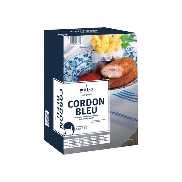 Blasko Convenience Puten Cordon Bleu ca. 150g gegart, tiefgekühlt 3 kg