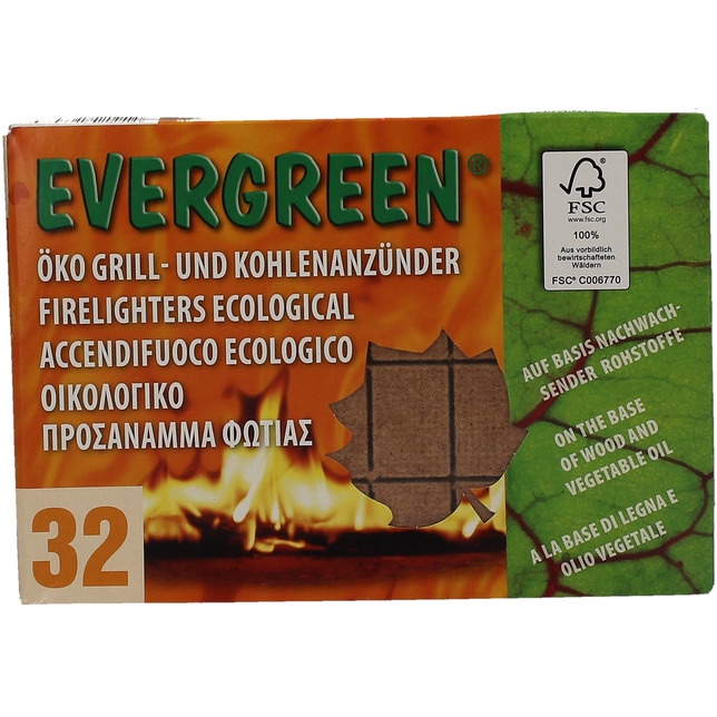 Evergreen Feueranzünder 32er ÖKO