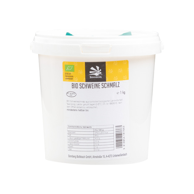 Vonatur Bio Schweineschmalz 1 kg