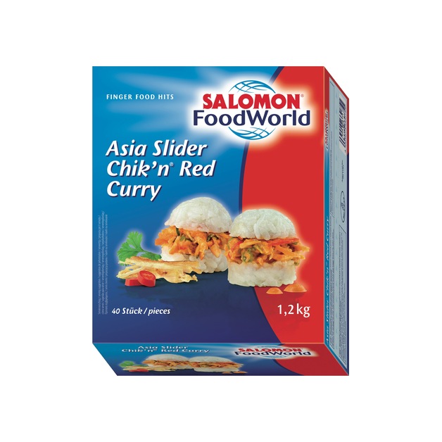 Salomon Asia Slider Chik'n Red Curry tiefgekühlt 40 x 30 g