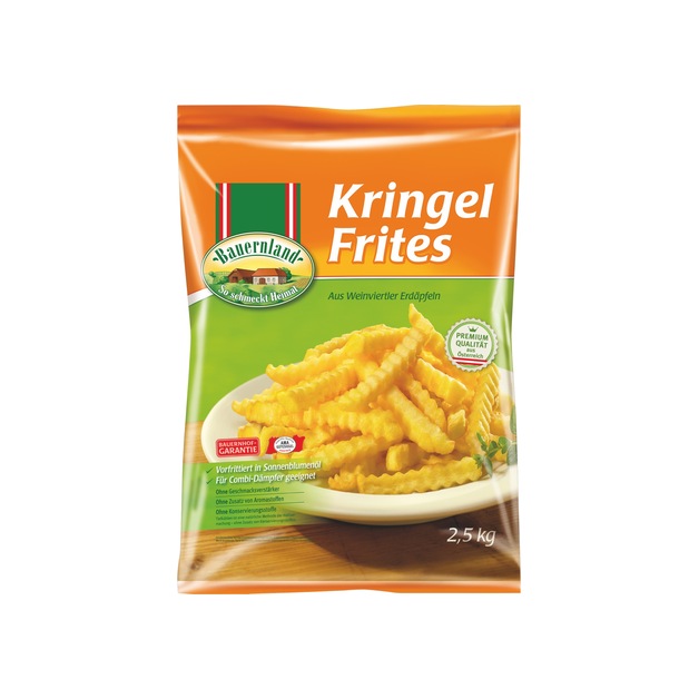 Bauernland Kringel Frites 10 mm, tiefgekühlt 2,5 kg
