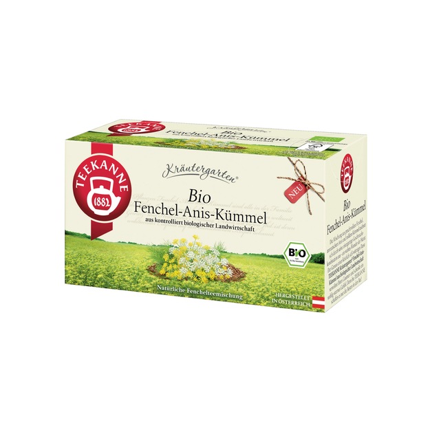 Teekanne Bio Kräutergarten Fenchel - Anis - Kümmel 20er