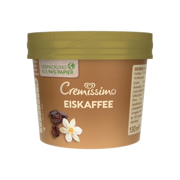 Eskimo Cremissimo Becher Eiskaffee tiefgekühlt 130 ml