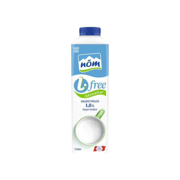 nöm l. free Halbfett Milch laktosefrei ESL 1,8% Fett 1 l