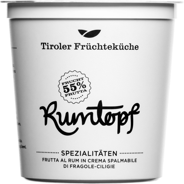 Uwe Tiroler Früchteküche Rumtopf 450g Gastrobecher 55%
