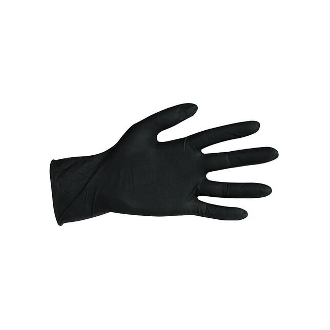 Handschuhe Einweg Nitril XL schwarz 100Stk