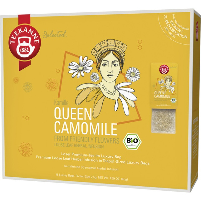 Teekanne Bio Selection Luxury Bag Queen Camomile 20er
