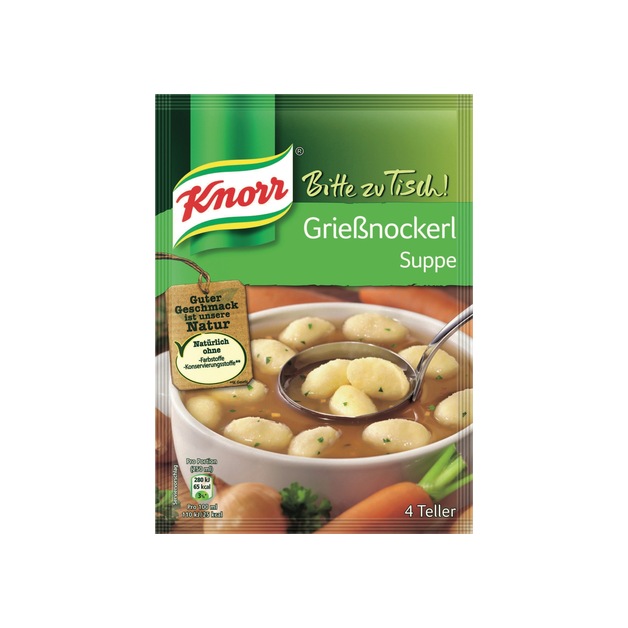 Knorr Bitte zu Tisch Suppe Griessnockerl