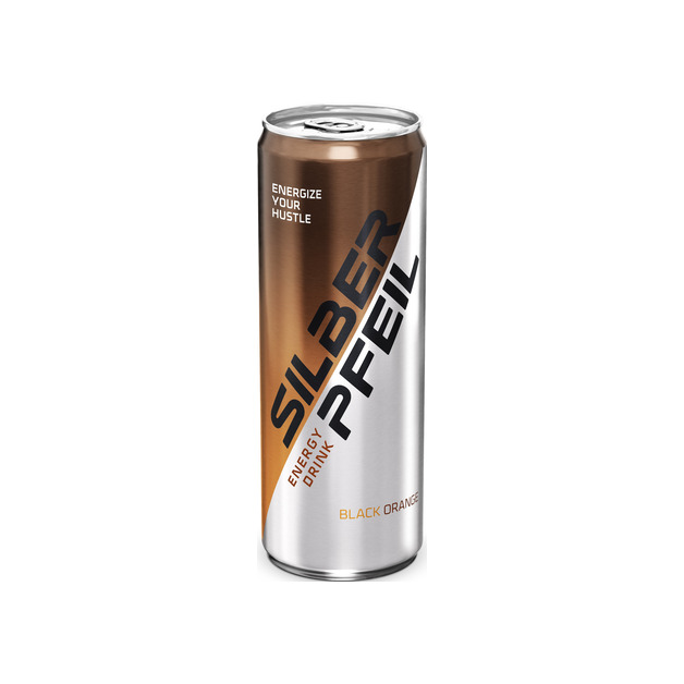 Silberpfeil Black Orange  Energy Drink aus Österreich 0,25 l