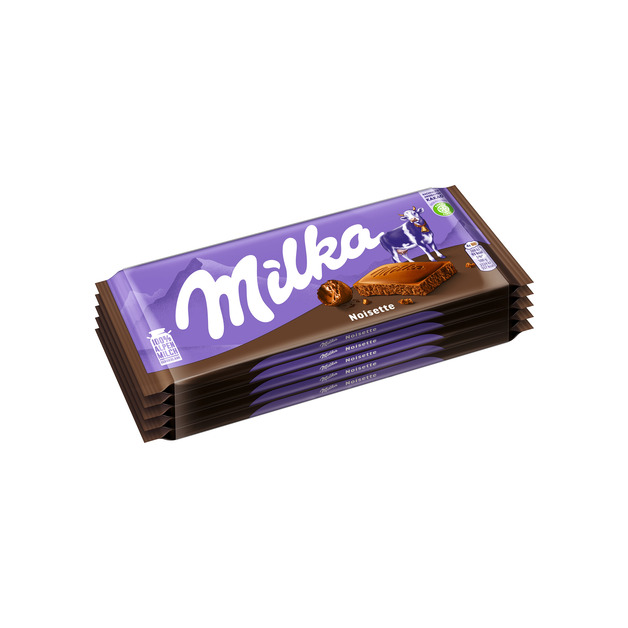 MILKA Schokolade Noisette Kakaoanteil min. 30% 5 x 100 g