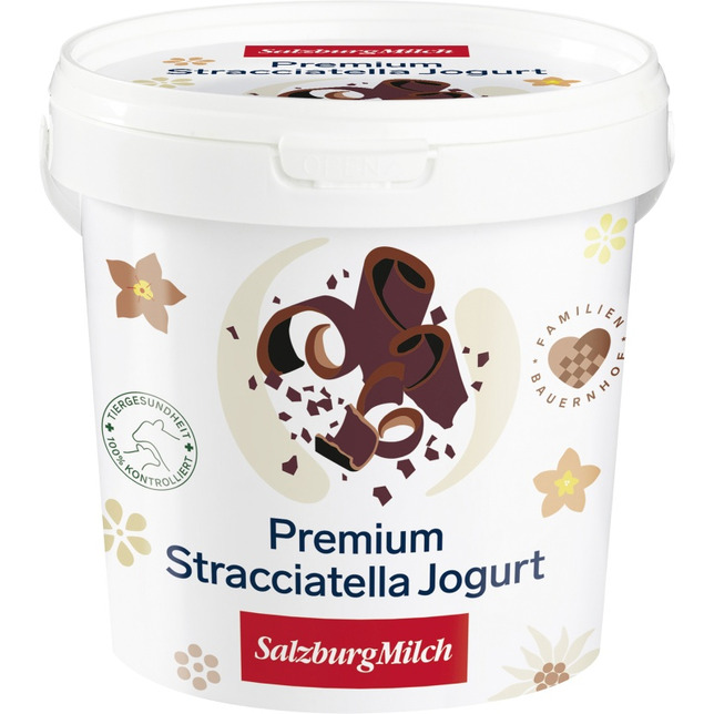 SalzburgMilch Premium Fruchtjogurt Stracciatella 1kg 3,5%F.