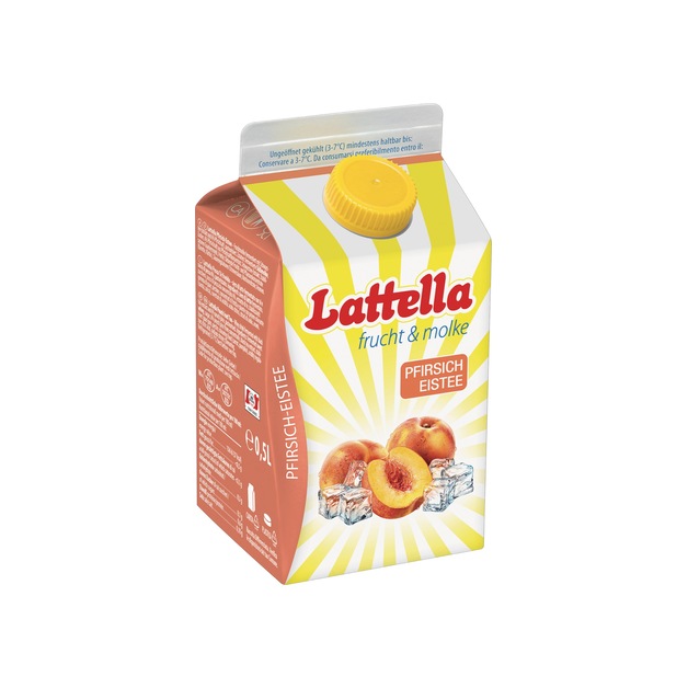 Lattella Molkedrink Pfirsich/Eistee 500 ml