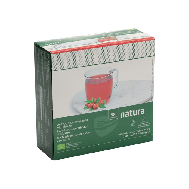 Natura Bio Hagebutte Hibiskus Tee 100 x 2,25 g