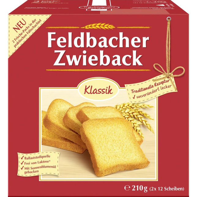 Feldbacher Zwieback Klassik 210g