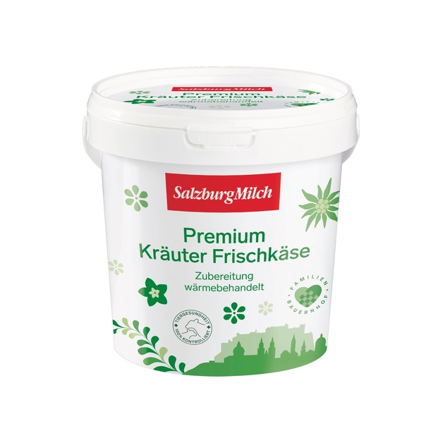 SalzburgMilch Frischkäse Kräuter 70% Fett i. Tr. Käsekaiser 2019 1 kg