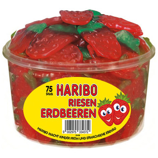 Haribo Riesen-Erdbeeren 75 Stück