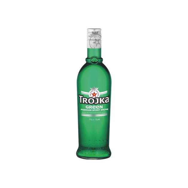 Trojka Green Wodka aus der Schweiz 0,7 l