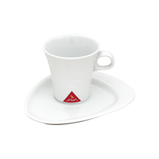 Java Milchkaffee Tasse Calla Premium Inhalt = 260 ml, Porzellan, weiß