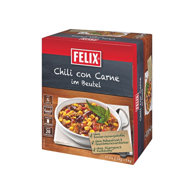 Felix Hot Pot Chili con Carne Fix & Fertig 2x2,5 kg