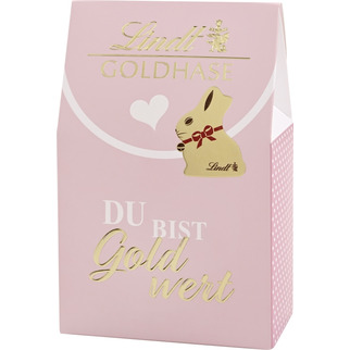 Lindt Du bist Goldwert - Goldhase Tasche 6x153g