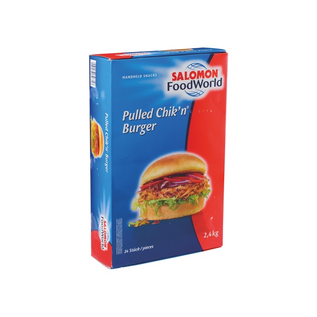 Salomon Pulled Chik`n Burger gegart, tiefgekühlt 2,4 kg