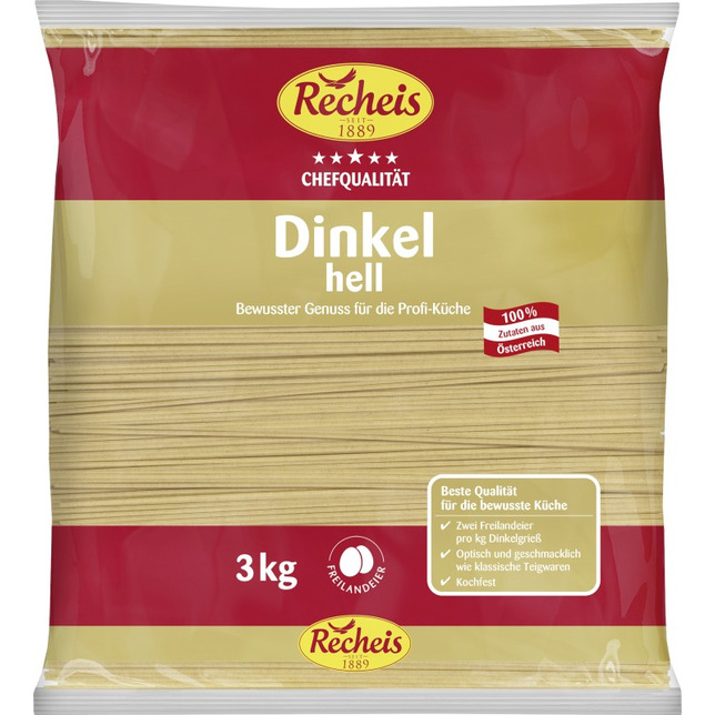 Recheis Dinkel hell Spaghetti 3kg