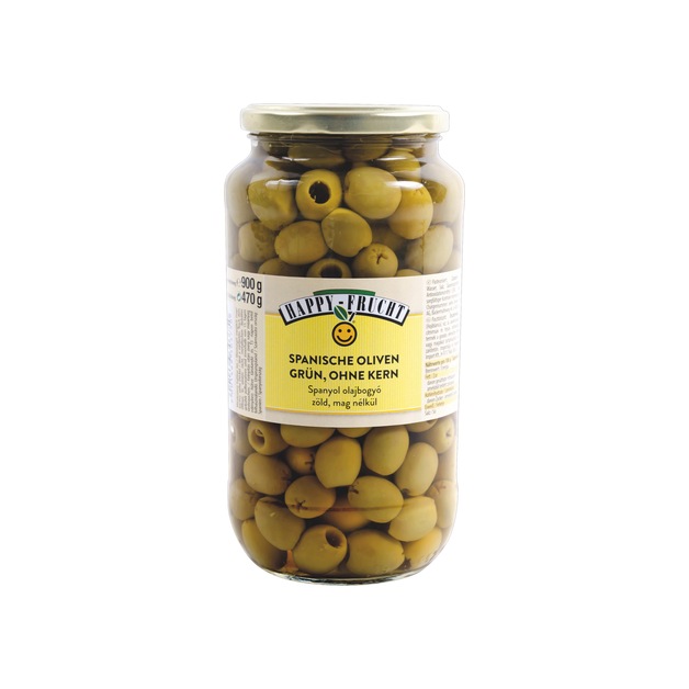 Happy Frucht Oliven grün ohne Kern 340/360 900 ml