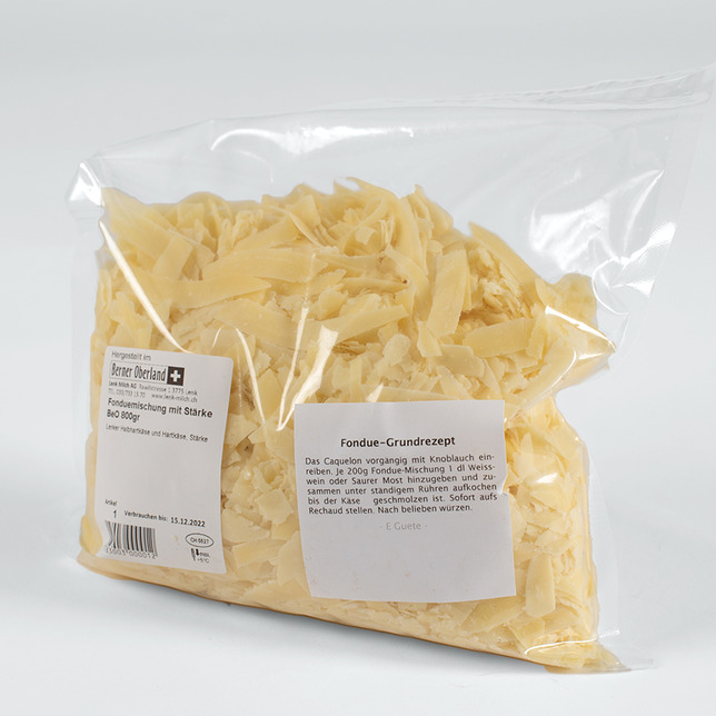 Fondue Mischung mit Stärke BeO 800g