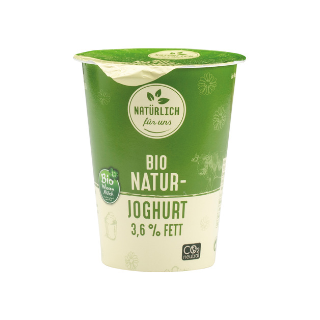 natürlich für uns Bio Wiesenmilch Naturjoghurt 3,6% Fett 200 g