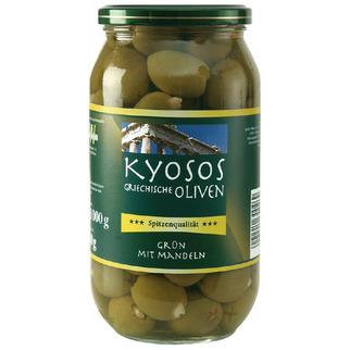 Kyosos Griechische Oliven mit Mandeln 1kg ATG 640g